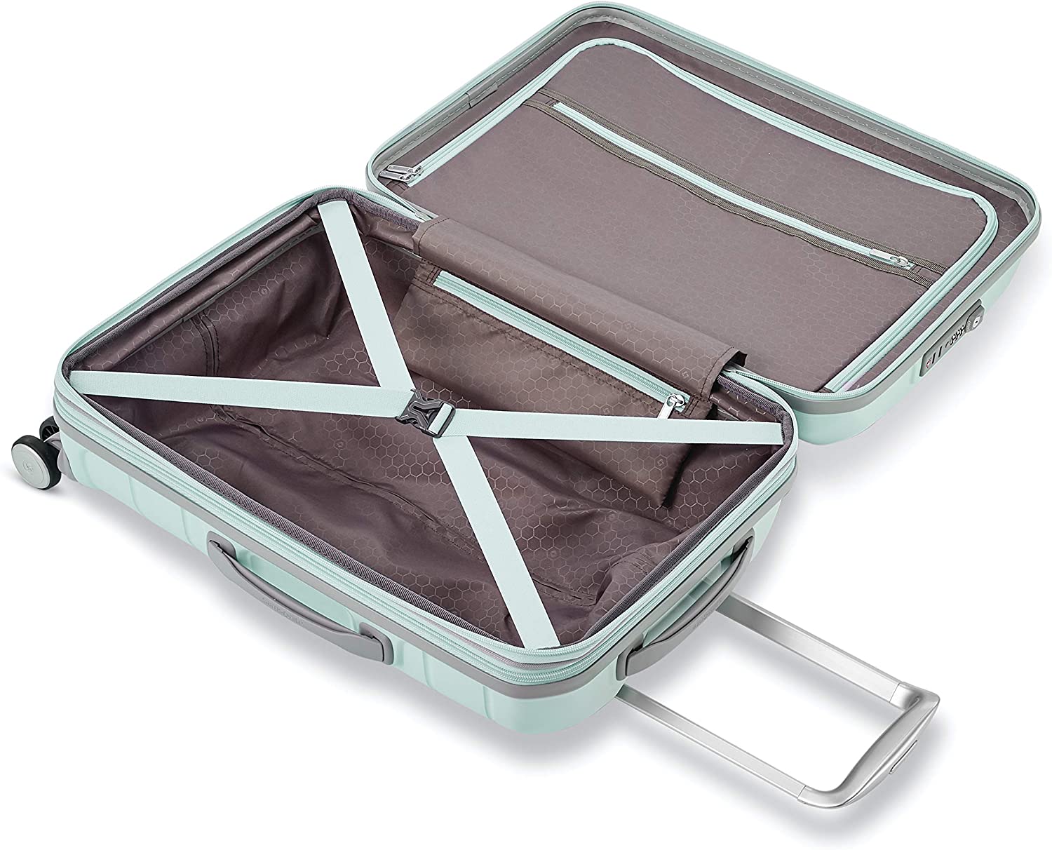 Samsonite Freeform Hardside Expandable with Double Spinner Wheels， Checked-Large 28-Inch， Black - Image 4